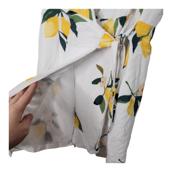 Rails Trista Wrap Mini Dress Lemon Print Lemon Grove Print extra small - Picture 4 of 10
